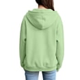 thumbnail image 4 of Zip Up Hoodie Women Fall Winter Long Raglan Sleeve Loose Plain Hooded Sweatshirt with Pockets Casual Jacket Outerwear, 4 of 8