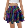 thumbnail image 2 of Staki Girls Dance Tutu Skirt Little Girl's Tutu Skirt Baby Toddler Kids Summer Party Casual Dresses 5-9Y 10-16Y(Dark Blue,5-6 Years), 2 of 5