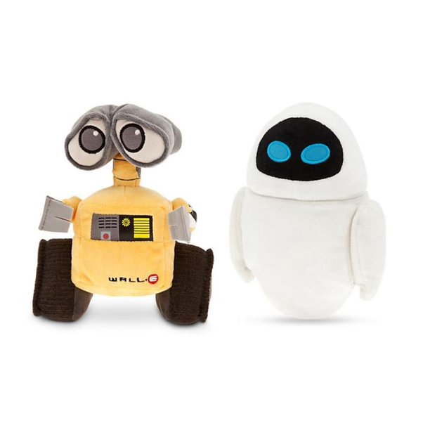 Disney Wall E Mini Bean Bag Plush Set Wall E And Eve Walmart Com Walmart Com