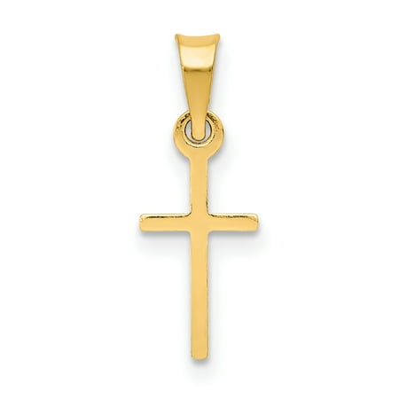 Indian Gold Jewelry - ICE CARATS 14kt Yellow Gold Cross Religious Pendant Charm Necklace Latin Fine Jewelry Ideal Gifts For Women Gift Set From Heart