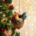 thumbnail image 2 of HomeDM Christmas Tree Decorations Animal Ornaments 2D Flat Acrylic Hanging Pendant for Christmas Tree Holiday Party Home Decor, 2 of 5