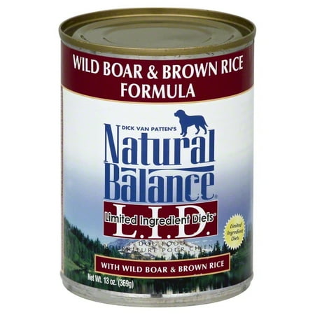 Fish Dog Canned Formula - Natural Balance L.I.D. Limited Ingredient Diets Wild Boar & Brown Rice Canned Dog Formula