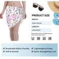 thumbnail image 7 of Geaub Summer with Flamingo Women's Short Wrap Skirt, Beach Sun Protection Shawl, Swimsuit Bra, Swimwear Tunic, 7 of 7