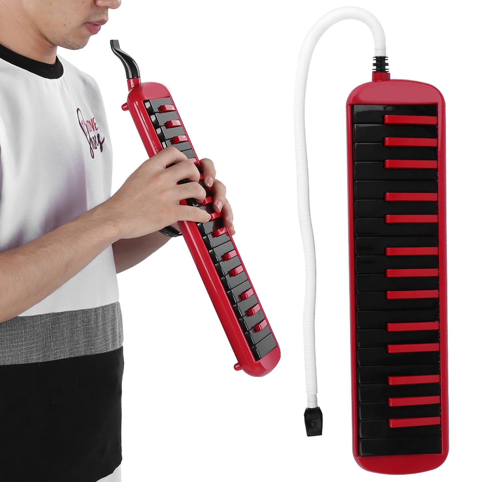 Melodica, Blue Melodica, Easy To Carry For Training Beginner Show Melodica Lovers Rouge