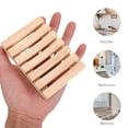 thumbnail image 3 of 3 Pcs Hollow Soap Container Rack Dish Dispenser Kitchen Holder Travel, 3 of 6