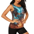 thumbnail image 2 of Hirioo Blue Dragon And White Tiger for Women's Workout Tank Top Sleeveless Workout Tops Athletic Gym Shirts-Medium, 2 of 7