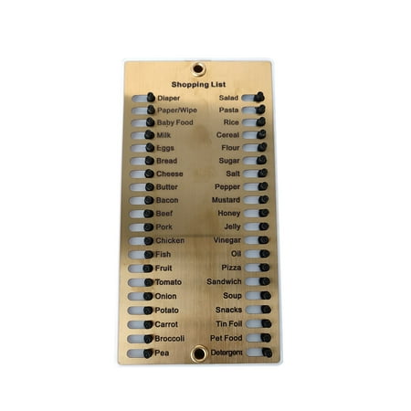 

Shopping List Memory Reminder Board Metal Grocery List Reusable Shopping List Memory Reminder Board