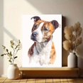 thumbnail image 6 of Staffordshire Bull Terrier Canvas Print, Classic Dog Portrait Wall Art for Living Room, Bedroom & Apartment, 6 of 8
