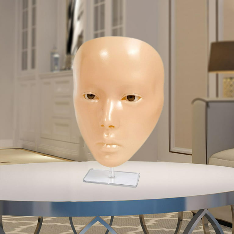 Reusable Makeup Practice Face Mannequin Head Doll Flat Head