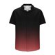 thumbnail image 5 of Mens Casual de Manga Corta Botón Abajo Camisas de Impresión Turndown Cuello Botón Camisa Poliéster, Moda de Verano Superior para Hombres Al Aire Libre, 5 of 6