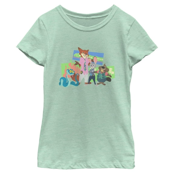 Girls Zootopia 2 Judy Hopps and Friends T Shirt