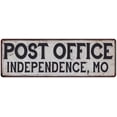 thumbnail image 1 of Independence, Mo Post Office Metal Sign Vintage 6x18 106180011223, 1 of 1