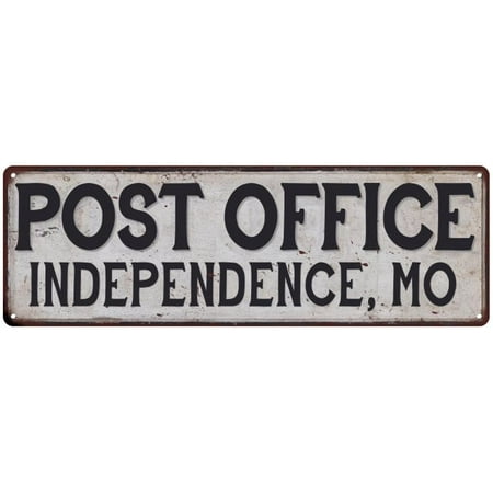 Independence, Mo Post Office Metal Sign Vintage 6x18 106180011223