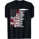 thumbnail image 1 of Camiseta para hombre con la bandera estadounidense "Más rápido que marcar el 911", 1 of 6