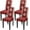Snowflakes, variant on 4PCS Stretch Removable Washable Dining Room Chair Protector Slipcovers Christmas Decoration/Home Decor Dining Room Seat Cover
