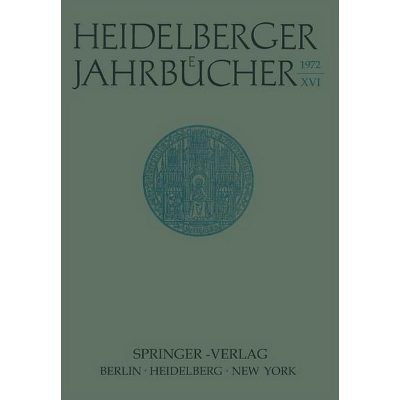 Heidelberger Jahrbücher: Heidelberger Jahrbücher (Paperback)
