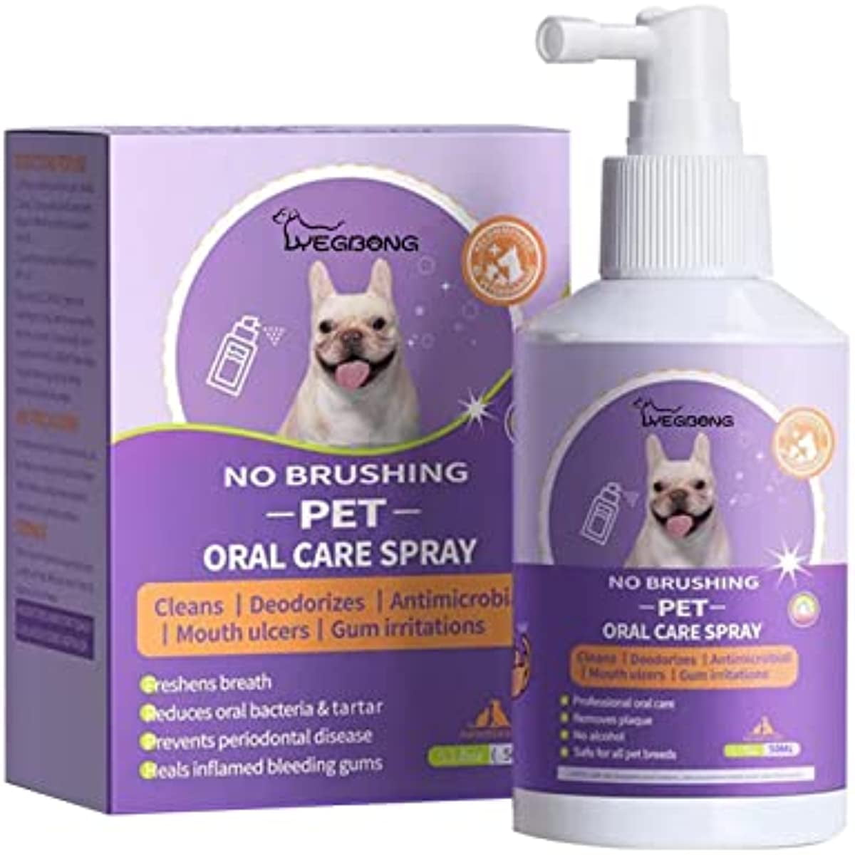 Pets Fresh Breath Dental Spray for Dogs,Pet Oral Spray Clean Teeth