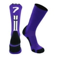 thumbnail image 2 of Purple/White Player Id Crew Number Socks (#73, Small), 2 of 2
