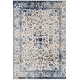 thumbnail image 1 of Ladole Rugs Anatolia Collection Comfortable Traditional Style Soft Area Rug Carpet in Ivory and Blue, 4x5 (3'11" x 5'3", 120cm x 160cm), 1 of 5