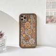 thumbnail image 3 of PIOE-Compatible pour iPhone 11 Pro Max Étui Esthétique Mignon Couleur Fleur Feuille Design pour Filles Femmes TPU Souple Antichoc Plus Protecteur Girly pour iPhone 11 Pro Max Étui-Marron, 3 of 4