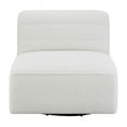 thumbnail image 4 of Cobie Upholstered Swivel Armless Chair Natural, 4 of 7