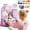 Pink, variant on Caunedy Claw Machine with Stuffed Toys, Kids Mini Vending with Music&Game Coins, Prize Dispenser for 3-12 Birthday Gift
