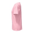 thumbnail image 4 of Womens Tops Short Sleeve Summer Tops For Women Casual Round Neck Loose Single Breasted Womens T Shirts, 4 of 6