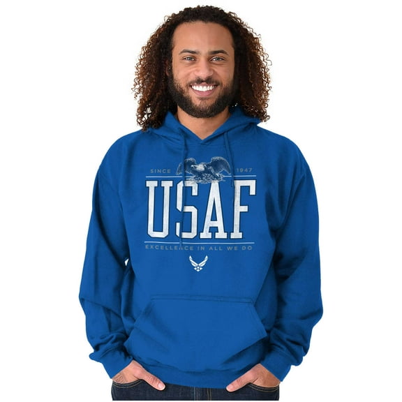 US Air Force Excellence Bald Eagle Hoodie Sweatshirt Women Men Brisco Brands M