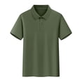 thumbnail image 5 of dazeni Boys 3 Pack School Uniforms Tops Short Sleeve Golf Shirts Collared Cotton Tee Summer Clothes for Kids Wine, 5 of 9
