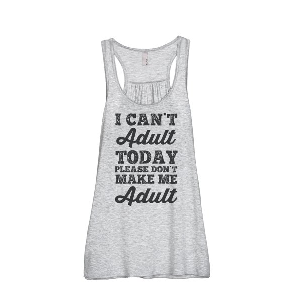 Thread Tank Please Don't Make Me Adult Women Sleeveless Flowy Racerback Tank Top