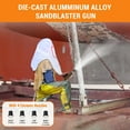 thumbnail image 3 of Yiwa Sand Blasting Machine, Air-Powered Sand Blaster Kit with 4 Ceramic Nozzles and Oil-Water Separator, Operates at 60-110 PSI for Versatile Surface Preparation, 3 of 8