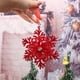 thumbnail image 5 of 10/1 piezas de guirnalda colgante de peluche rojo navideño con copos de nieve para árbol de Navidad, adornos colgantes para fiesta de Navidad, decoración del hogar, regalos de Año Nuevo, 5 of 5