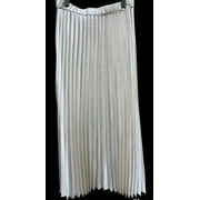 Anne Klein ANNE WHITE Textured Satin MIDI Skirt, US 2X-Small