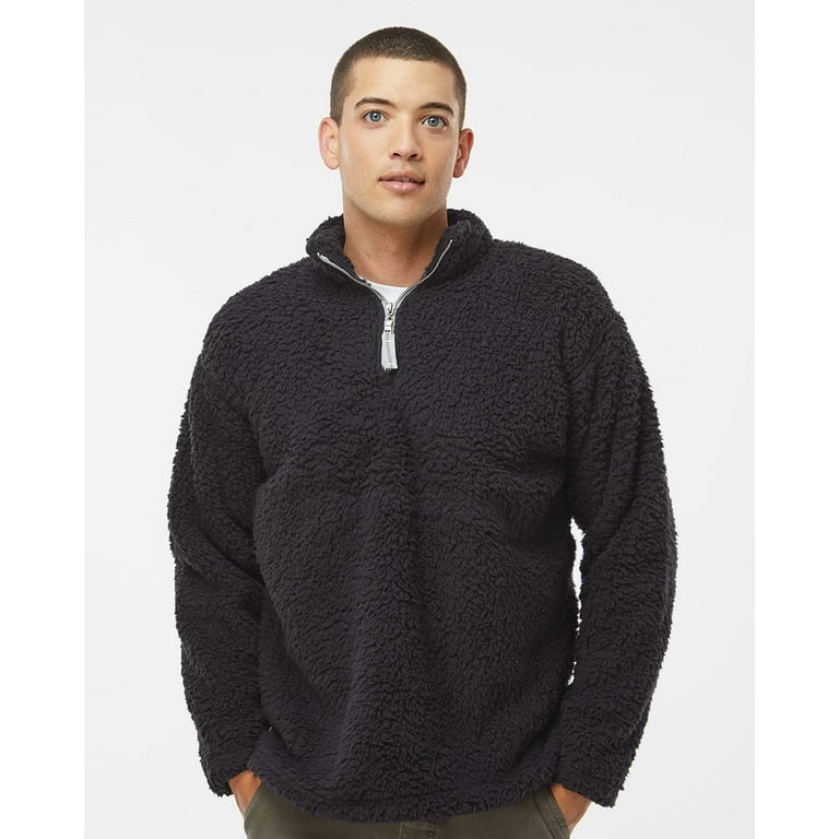 Quarter zip sherpa pullover walmart sale
