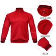 thumbnail image 5 of Mens Athletic 2 Piece Tracksuit Sets Casual Jogging Suits Full Zip Sports Set Stand-up collar Sweatsuit fo Men Red L, 5 of 5