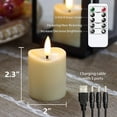 thumbnail image 4 of LED Candles, Flickering Flameless Candles,Rechargeable Candle, Real Wax Candles with Rem ywm58, 4 of 6