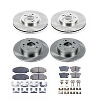 Ultimate Brakes Front and Rear Ceramic Brake Pad and Rotor Kit with Hardware WM81424
