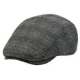 thumbnail image 2 of Men's Plaid Beret with Ear Flaps Lightweight Retro Style Winter Cap, 2 of 8