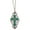 Green, variant on Pewter Stone Cross Pendant Necklace 28