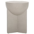 thumbnail image 6 of Safavieh Vidette Modern Magnesium Oxide Round Accent Table, Gray, 6 of 9