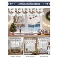 thumbnail image 6 of Valances for Windows Christmas Cardinal Bird Rod Pocket Cafe Window Treatments Valance Curtains for Kitchen Bathroom Laundry Basement Windows 42"x18", 6 of 7