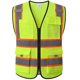 thumbnail image 1 of Chaleco de Seguridad Ekkosafety EK176 Amarillo con 9 Bolsillos y Cierre Frontal, 1 of 7