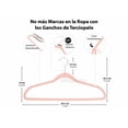 thumbnail image 4 of 50 Ganchos Xtellar rosa para Ropa de Terciopelo, Gancho Dorado Giratorio de 360 Grados, 4 of 4