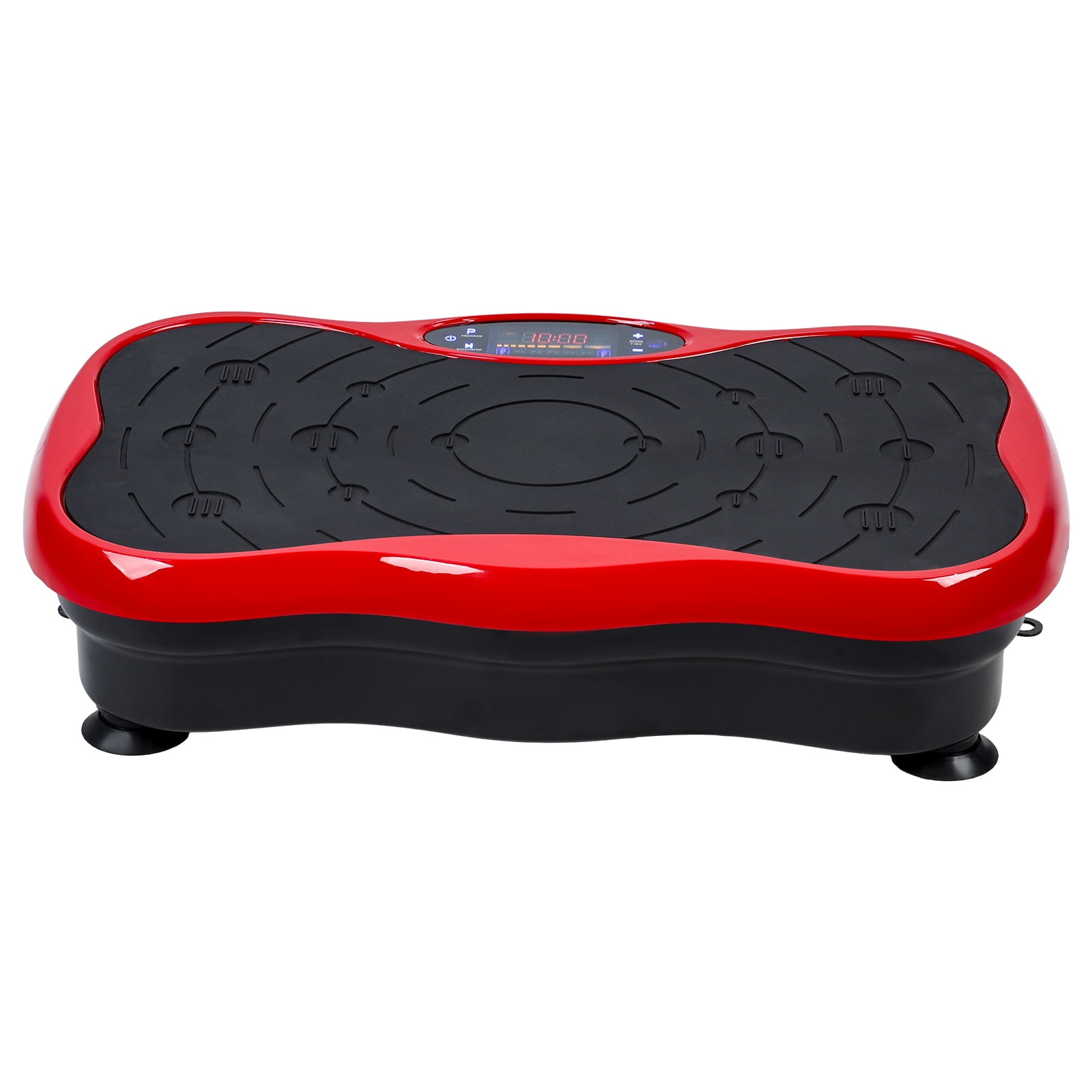 Fogcroll Vibration Plate Exercise Machine Power Waver Vibration Plate Platform for Lymphatic Drainage with Resistant Band LED Screen Anti-Slip Suction Cup Whole Body Workout Vibrating Fitness Platform