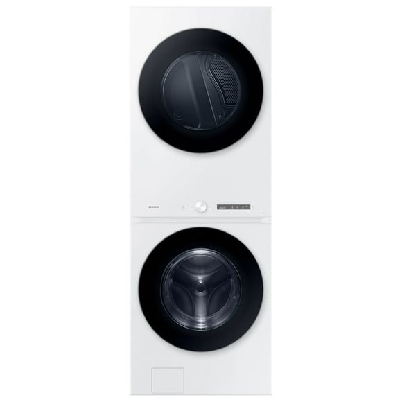 Samsung Bespoke 4.6 cu. ft. Single Unit AI Laundry Hub Washer and 7.6 cu. ft. Electric Dryer