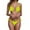 Yellow, variant on Swimming Suits for Women Bikini Women's Swimwear Tankini Set Bikini Beach Vacation Outfit Strappy Summer Two Piece Swimsuit With High Waist Bottom for Pool Party