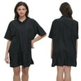 thumbnail image 5 of TOPTIE Salon Smock Professional Stylist Jacket Waterproof Haircut Cape Barber Apron-Black-XL, 5 of 7