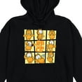 thumbnail image 2 of Garfield Character Grid Women's Black Long Sleeve Hooded Sweatshirt With 3D Ears-Large, 2 of 5