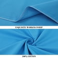 thumbnail image 5 of PiccoCasa Body Pillow Case Cotton Zippered Long Pillow Cover 1 Pc Queen Blue 20" x 54", 5 of 7