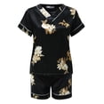 thumbnail image 4 of ibuvkizy Two Piece Sets for Women Casual Outfit Sets,Women Jogger Outfit Plus Size,Women's Spring and Summer Solid Color Long Sleeved Shorts Two-Piece Casual Home Set, 4 of 7